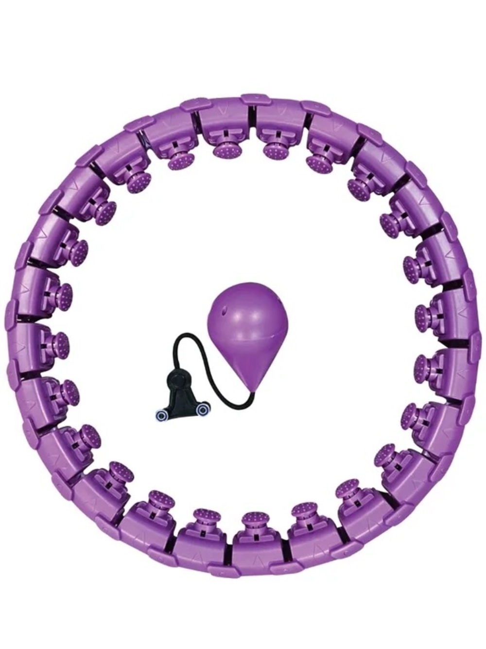 Adjustable Weighted Hula Hoop - Purple
